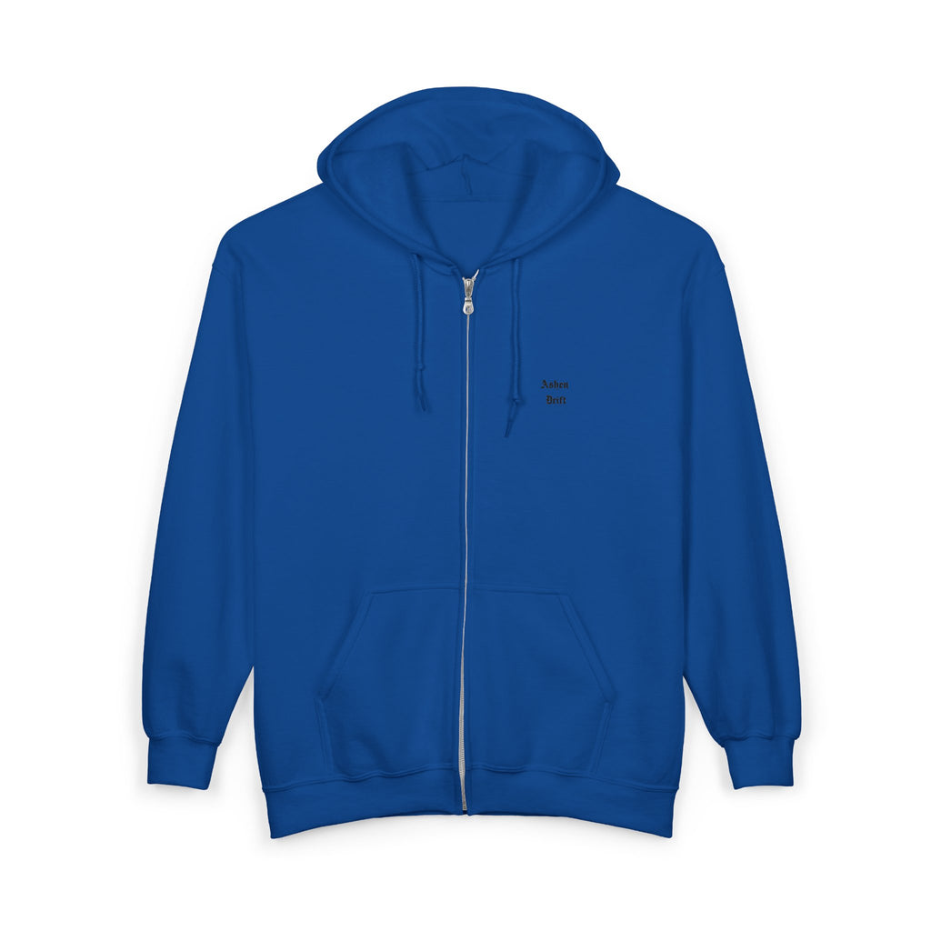 Ashen Drift Logo Full Zip Hooded Sweatshirt