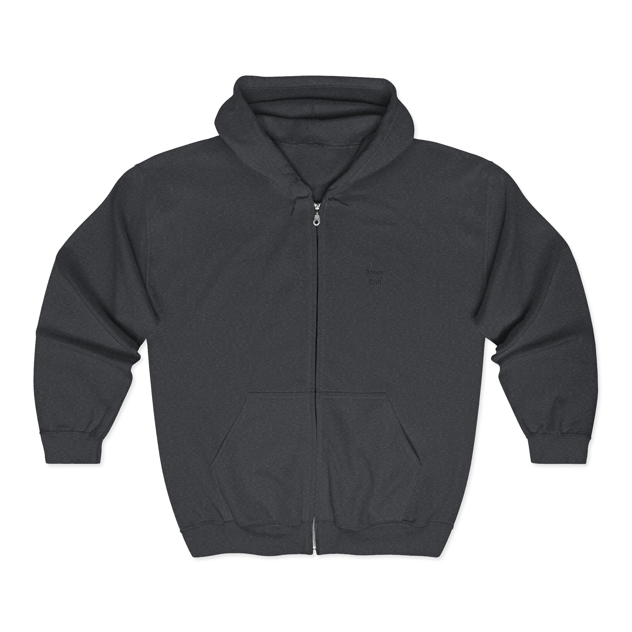 Ashen Drift Logo Full Zip Hooded Sweatshirt