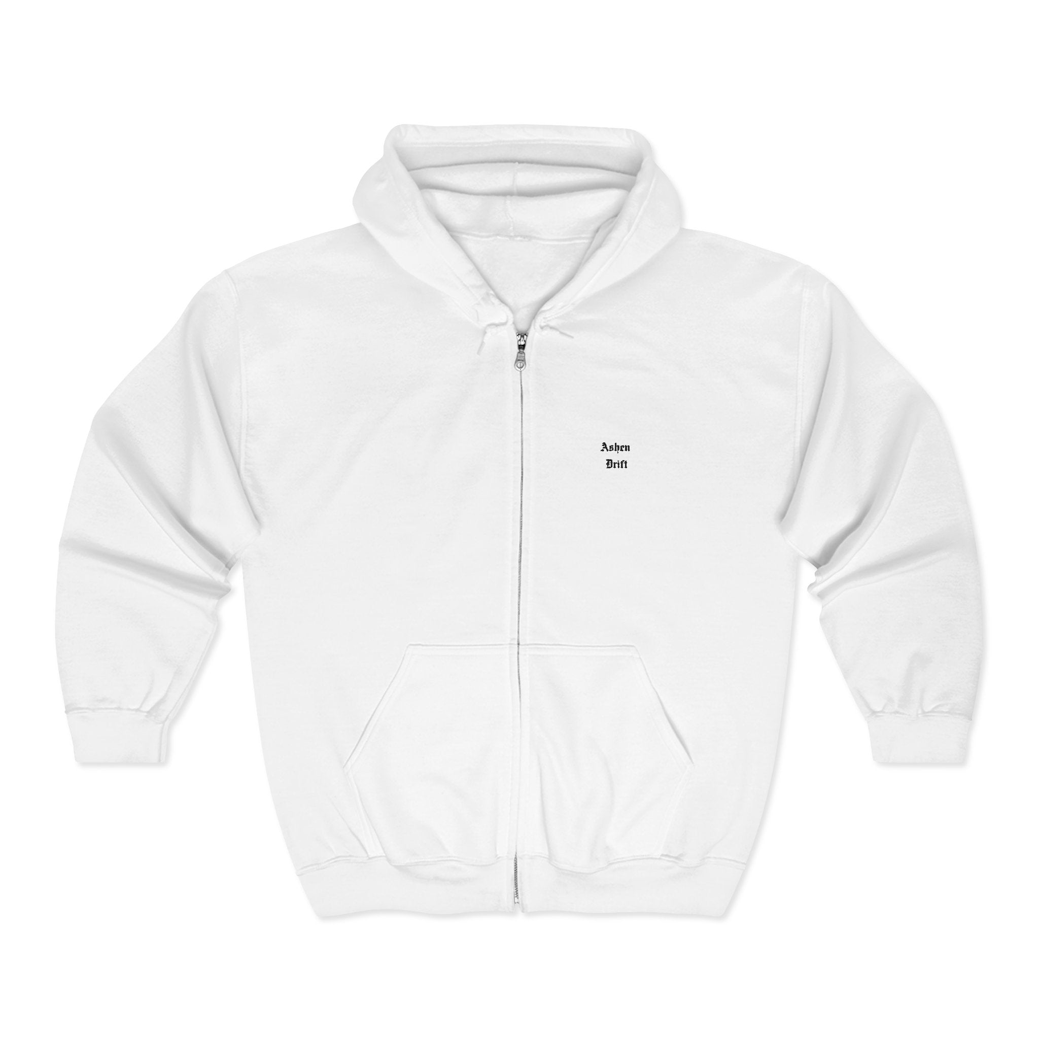 Ashen Drift Logo Full Zip Hooded Sweatshirt