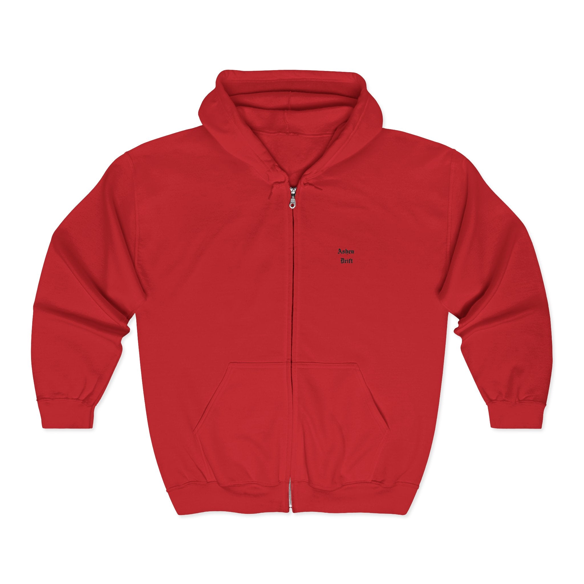 Ashen Drift Logo Full Zip Hooded Sweatshirt
