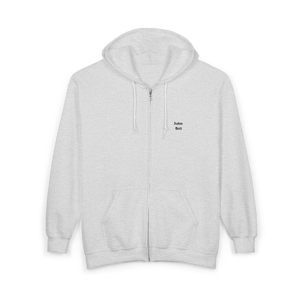 Ashen Drift Logo Full Zip Hooded Sweatshirt