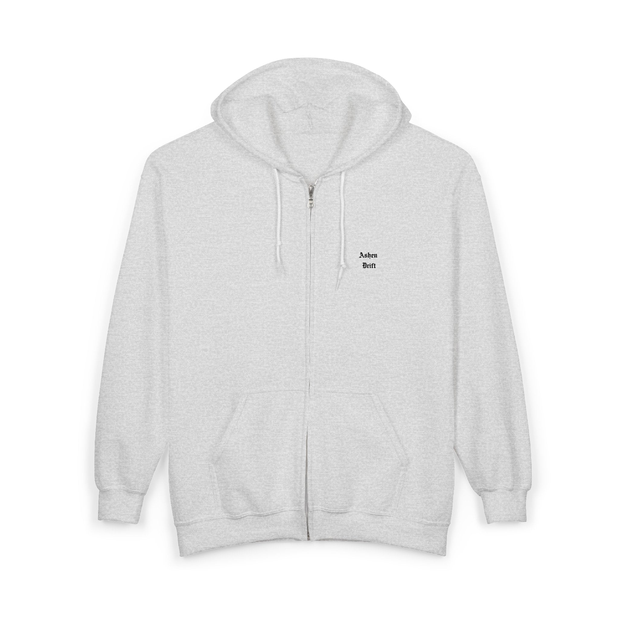 Ashen Drift Logo Full Zip Hooded Sweatshirt