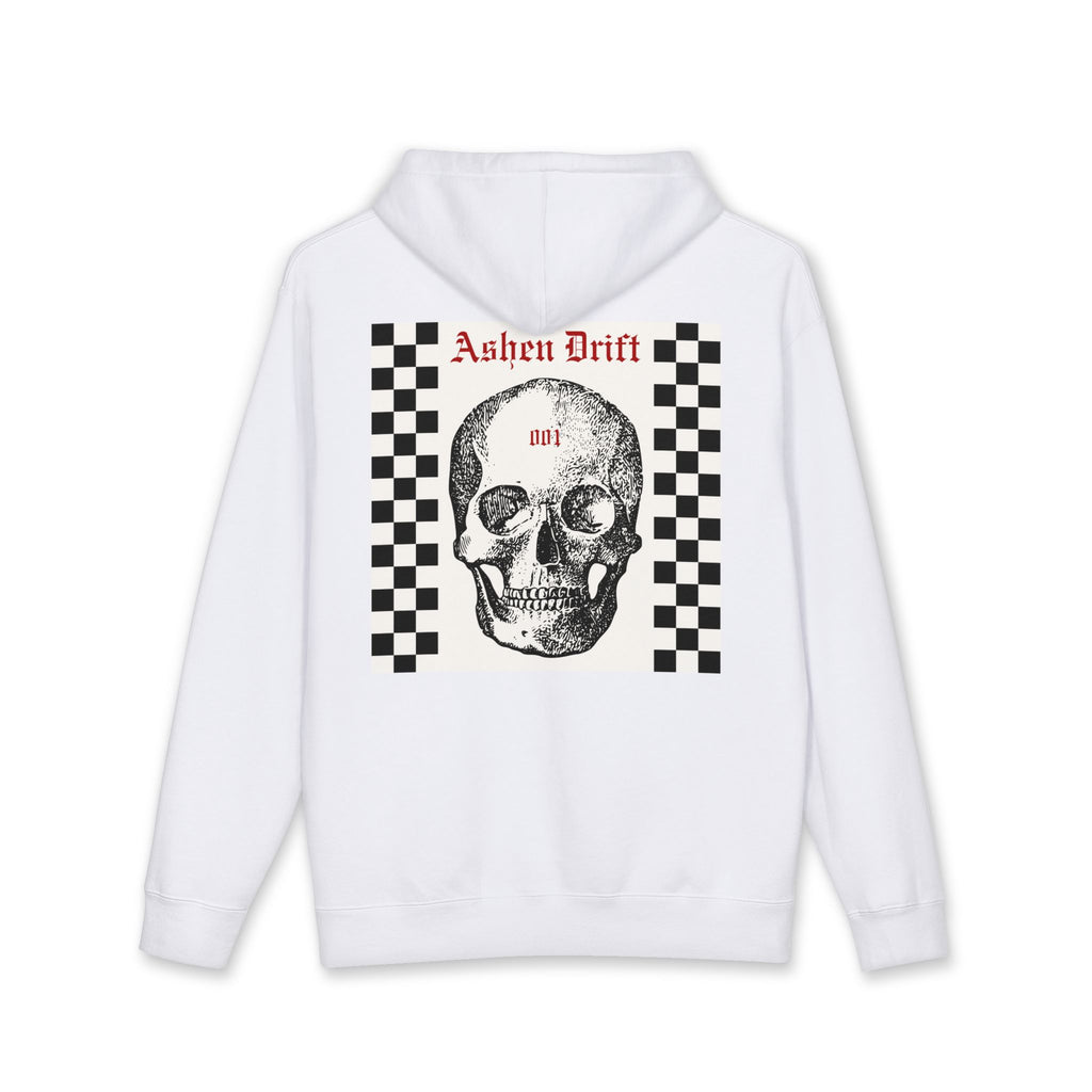 ASHEN DRIFT — Checkered Skull 001 Hoodie