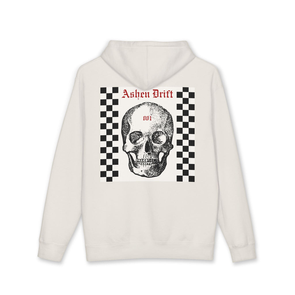 ASHEN DRIFT — Checkered Skull 001 Hoodie