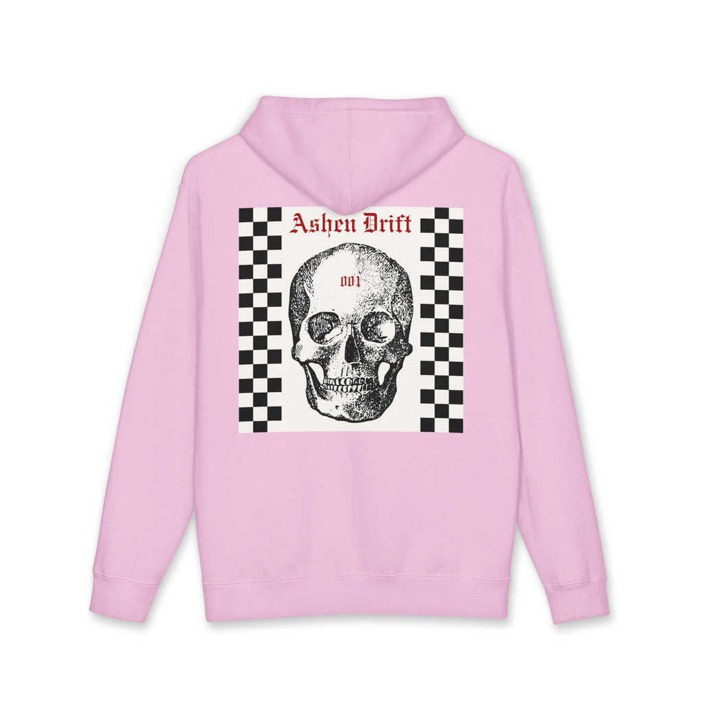 ASHEN DRIFT — Checkered Skull 001 Hoodie