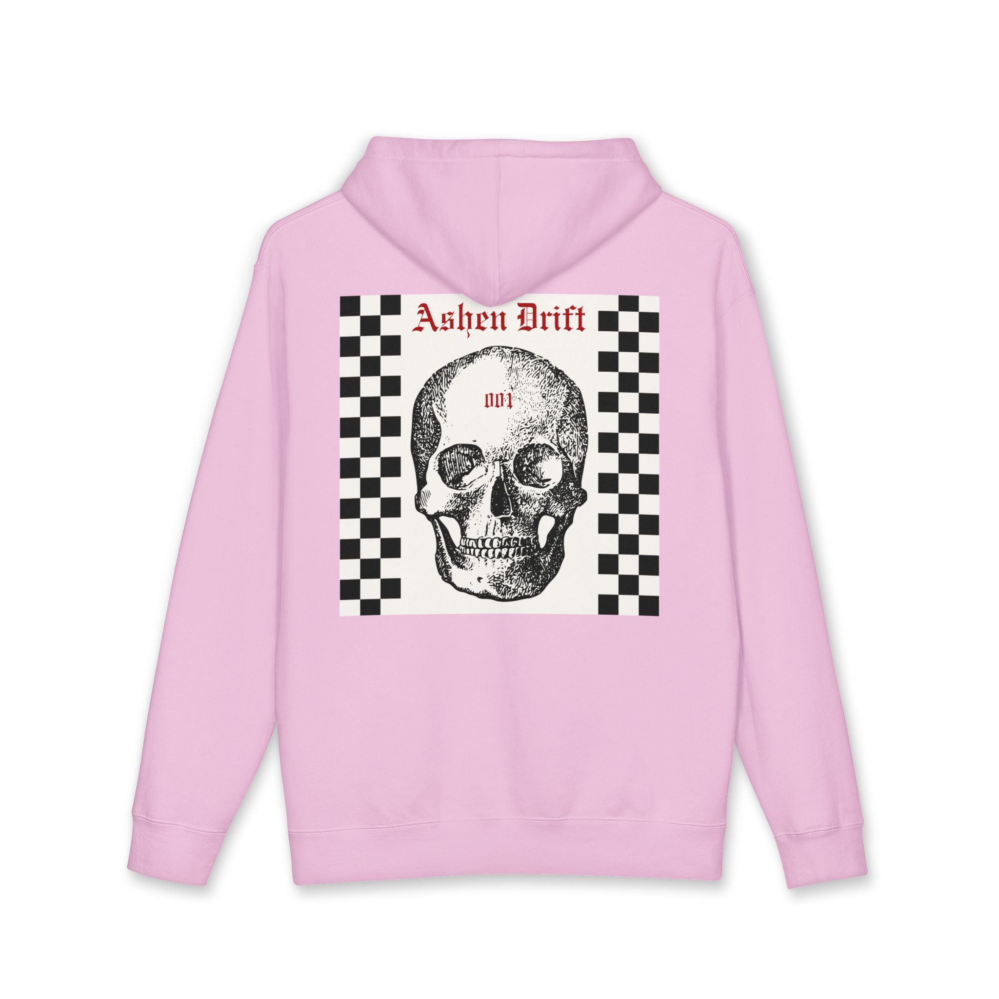 ASHEN DRIFT — Checkered Skull 001 Hoodie
