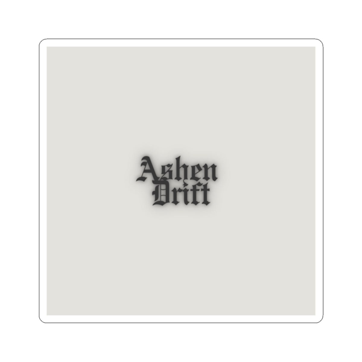 Ashen Drift Logo Sticker