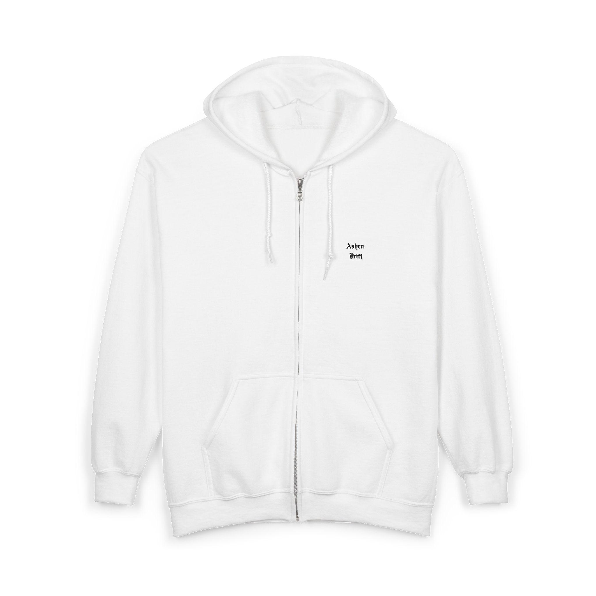 Ashen Drift Logo Full Zip Hooded Sweatshirt