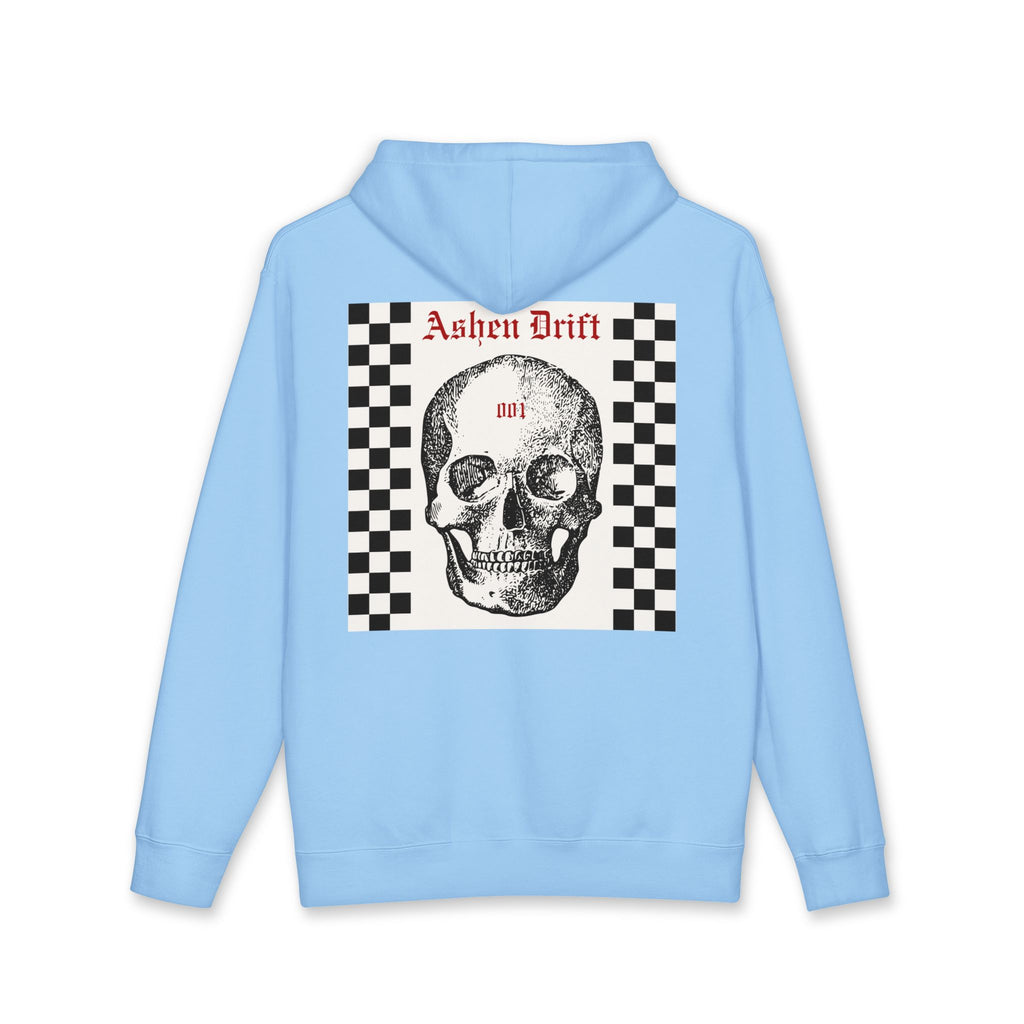 ASHEN DRIFT — Checkered Skull 001 Hoodie